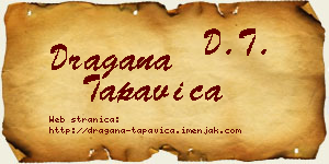 Dragana Tapavica vizit kartica